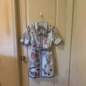 Fabulous French designed light blue dress.